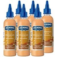 HELLMANNS STREET FOOD SALSA HUMMUS STYLE 215ml. Pack de 6: Total de 1.29L